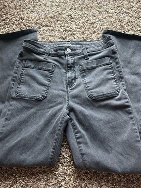 Time and Tru Wide Leg Jeans in Charcoal Gray